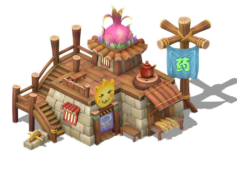 Cartoon version - pharmacy 03 3D model_3