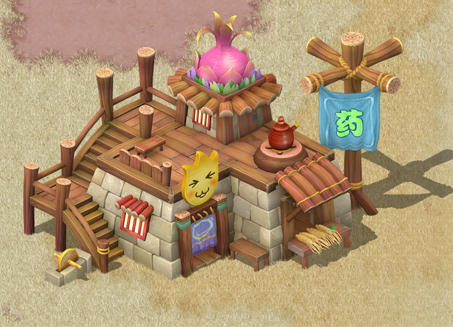 Cartoon version - pharmacy 03 3D model_2