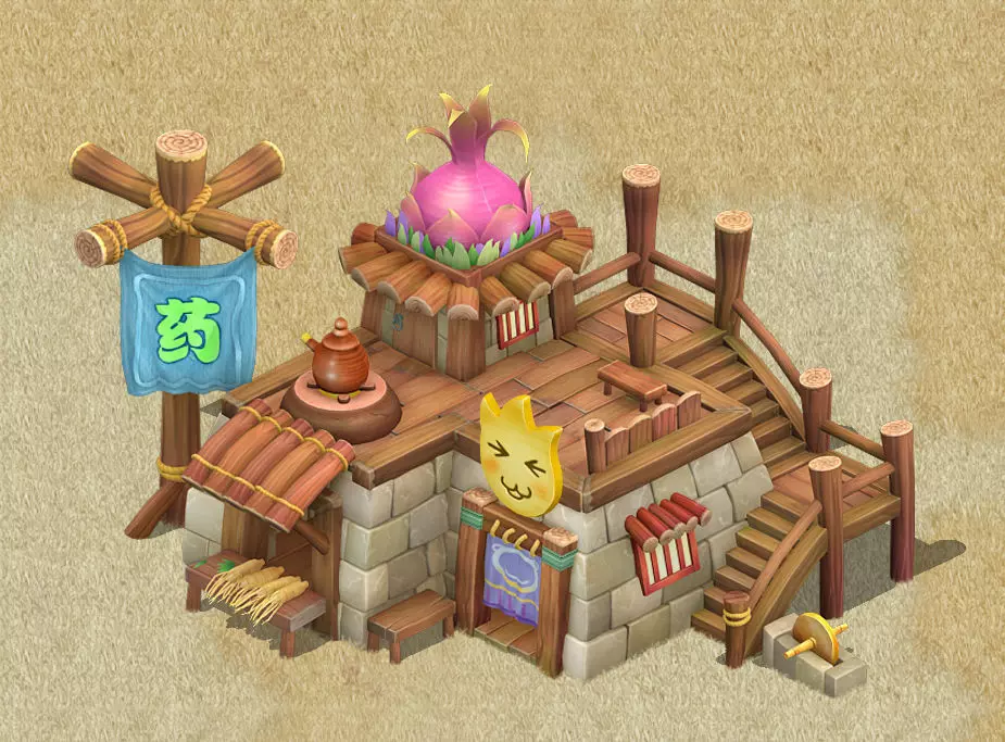 Cartoon version - pharmacy 03 3D model_0