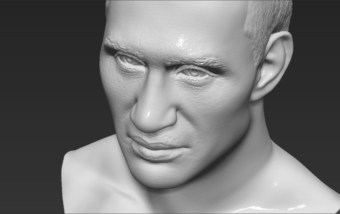 Wladimir Klitschko bust 3D printing ready stl obj formats 3D print model_15