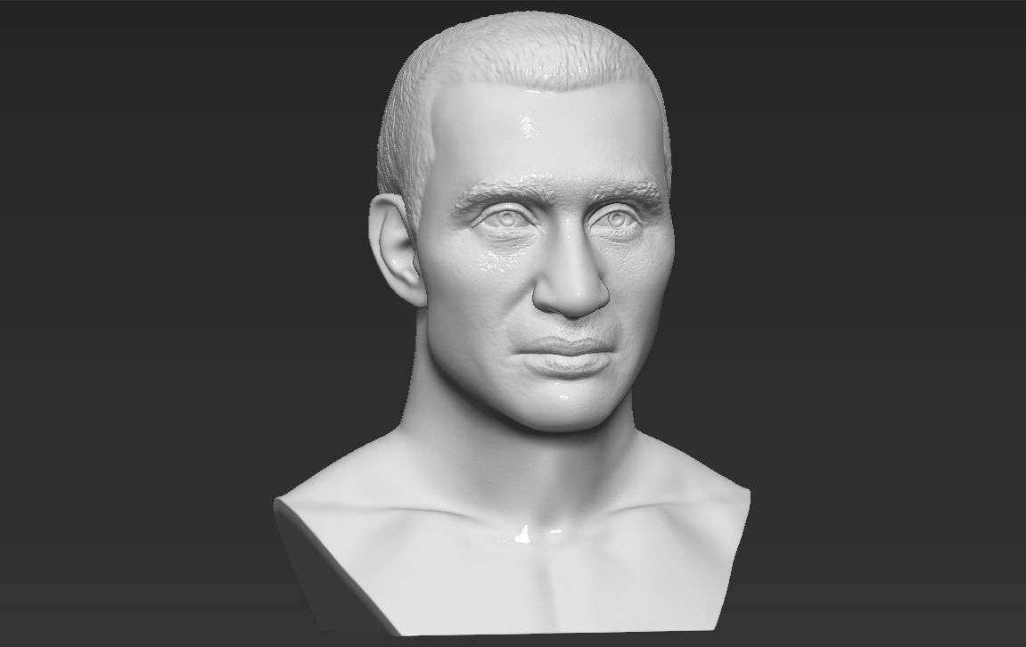 Wladimir Klitschko bust 3D printing ready stl obj formats 3D print model_9