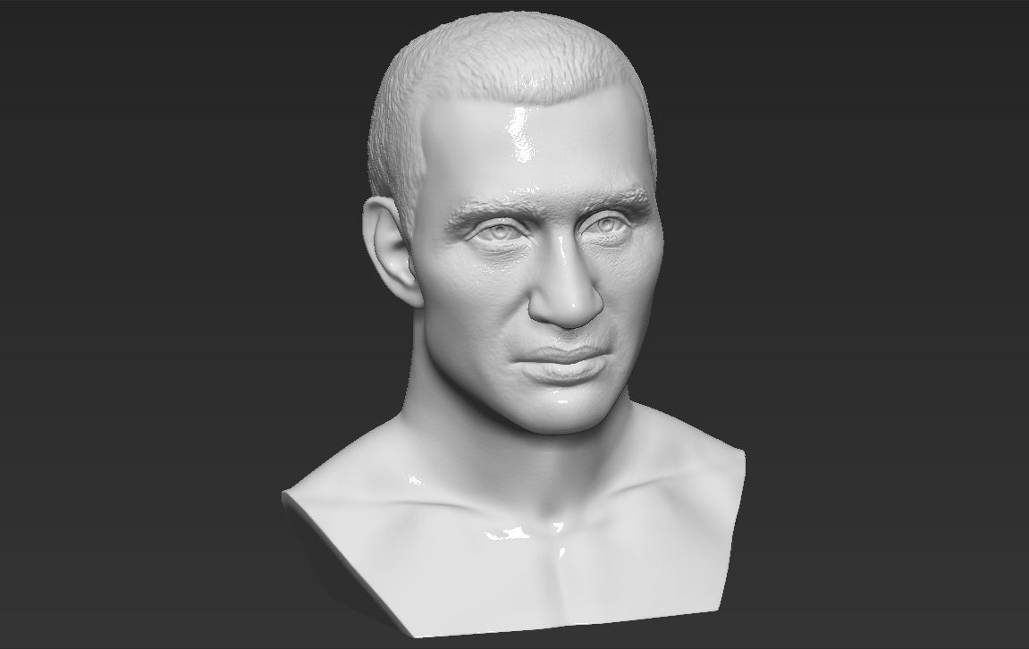 Wladimir Klitschko bust 3D printing ready stl obj formats 3D print model_10