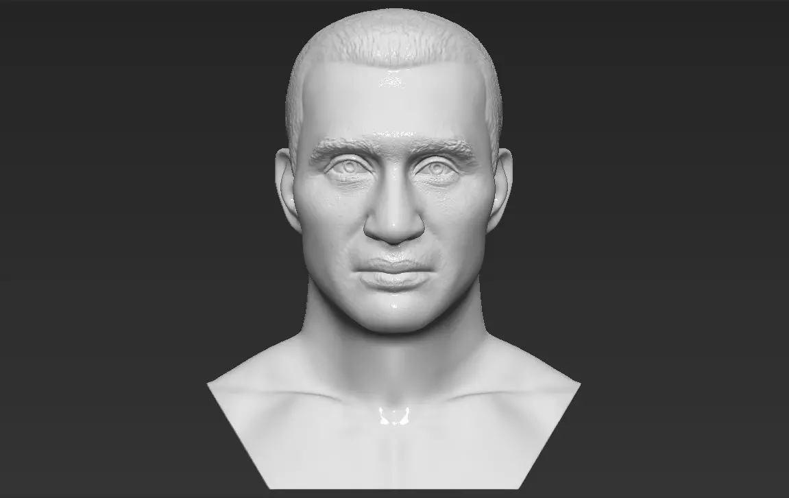 Wladimir Klitschko bust 3D printing ready stl obj formats 3D print model_0