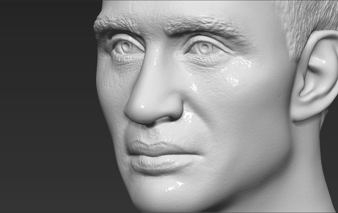 Wladimir Klitschko bust 3D printing ready stl obj formats 3D print model_14