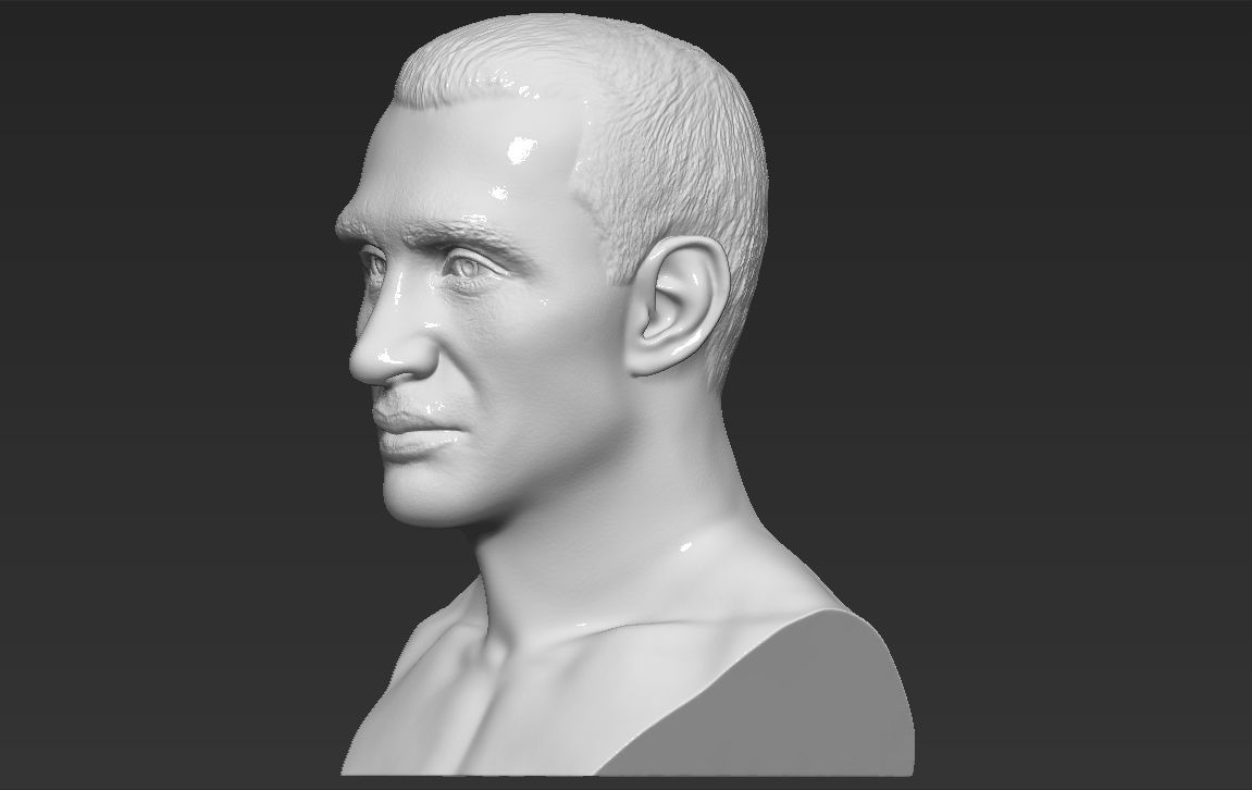 Wladimir Klitschko bust 3D printing ready stl obj formats 3D print model_2