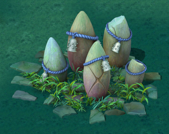 Cartoon Edition - Ancient Stone Stone Totem 3D model_3