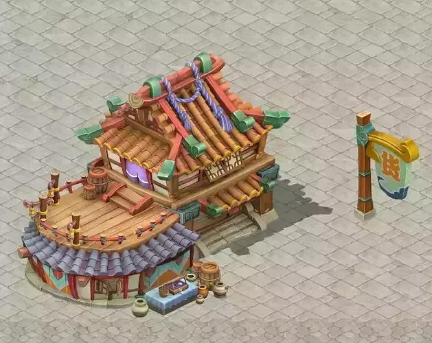 Cartoon version - grocery store