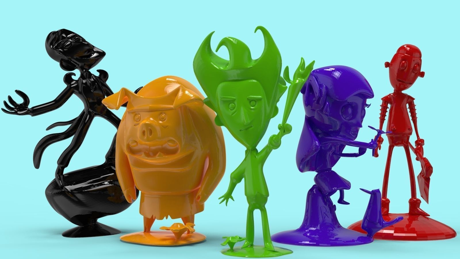 Dont starve character set 3D models for 3D printing 3D print model_0