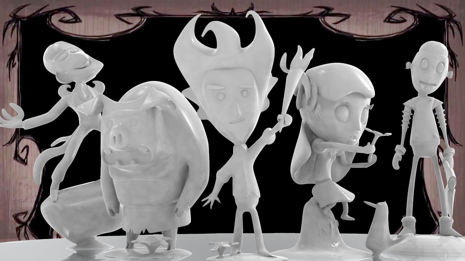 Dont starve character set 3D models for 3D printing 3D print model_3