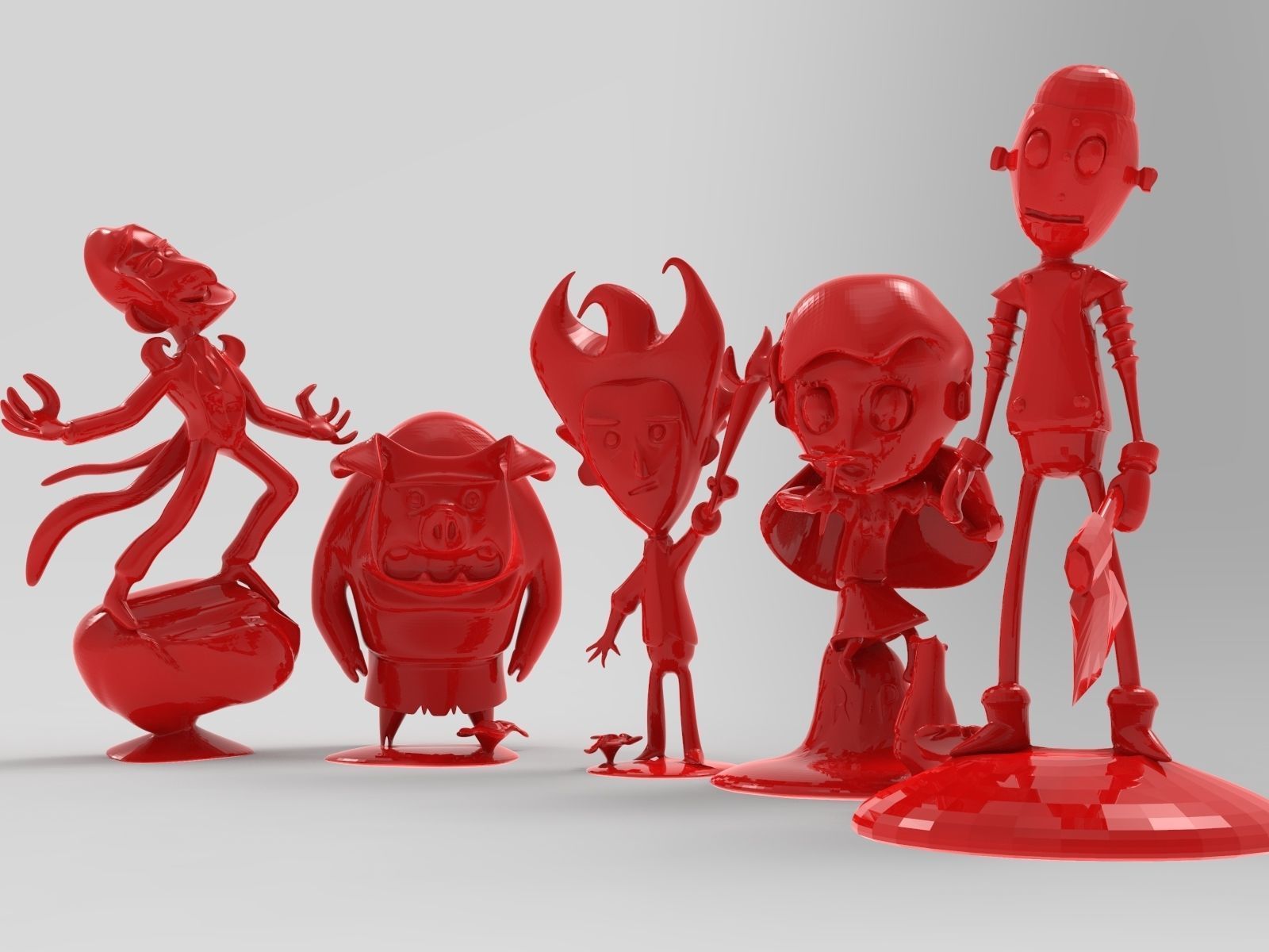Dont starve character set 3D models for 3D printing 3D print model_1
