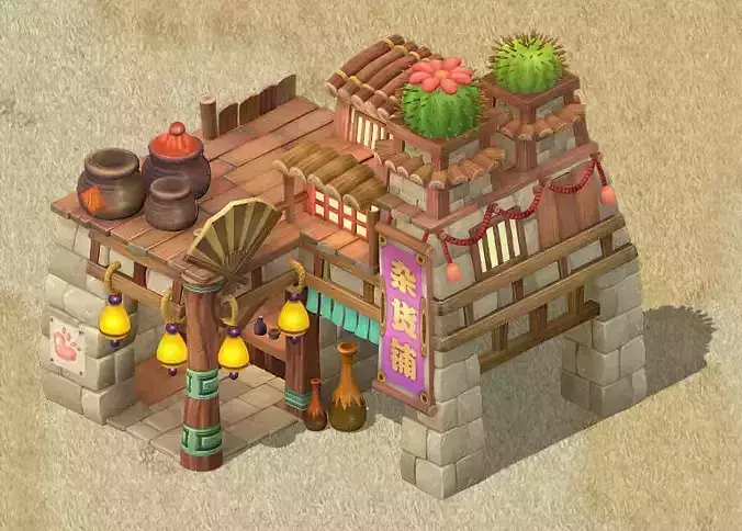 Cartoon version - grocery store