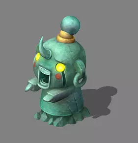 Cartoon version - grudge and grief 3D model_0