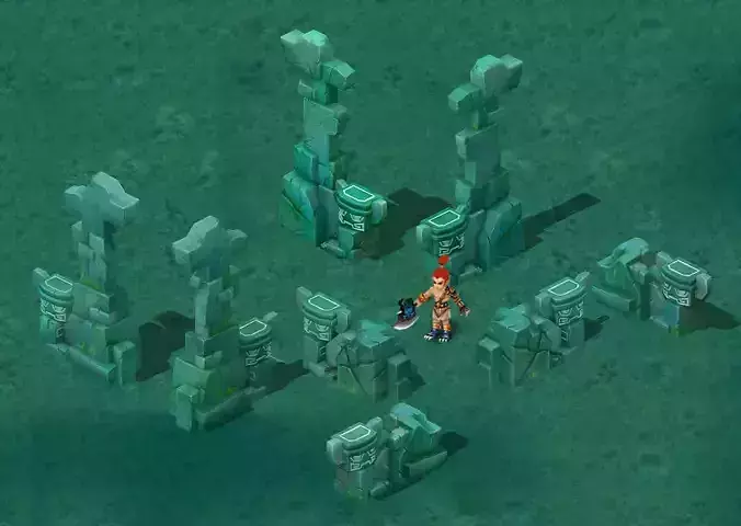 Cartoon version - the main pyramid top pillars