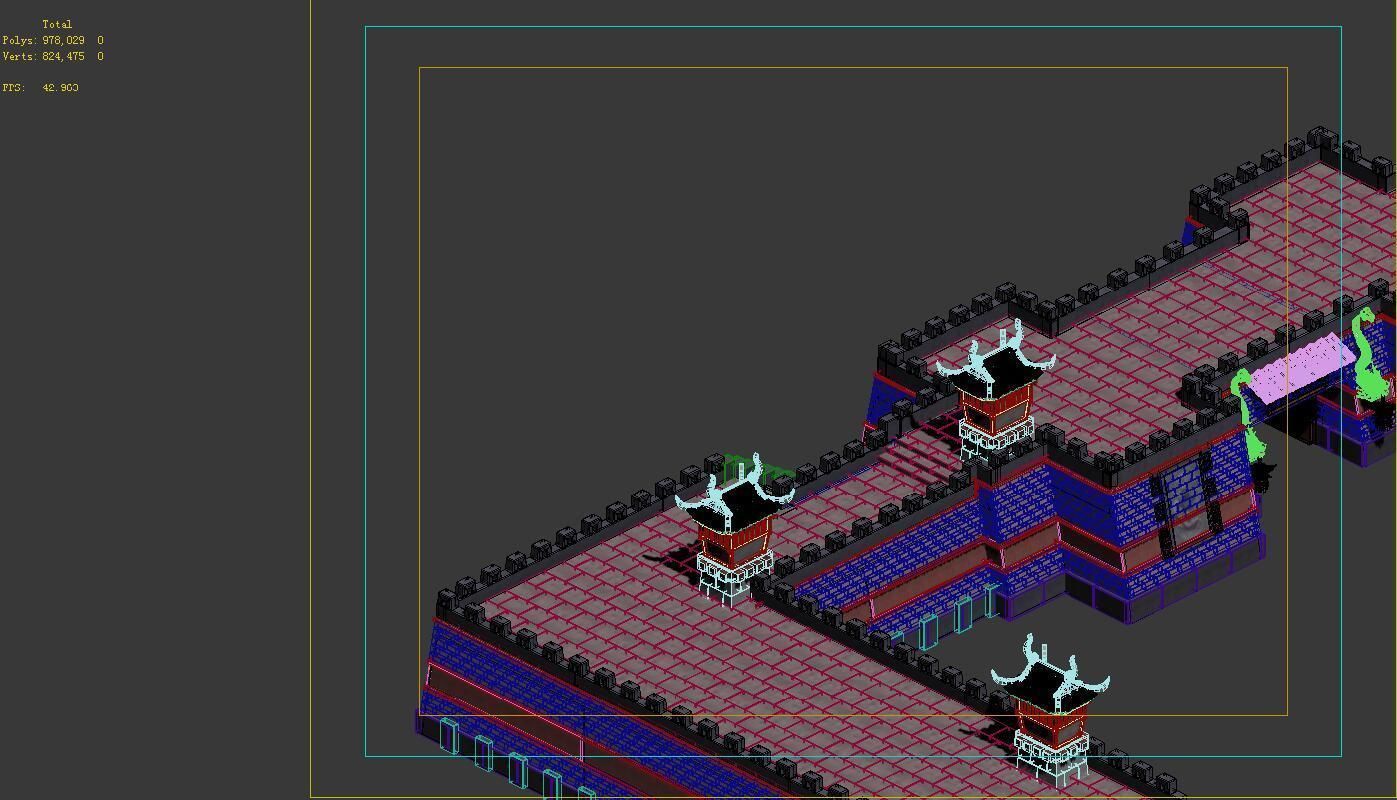 Cartoon - wall 3D model_5