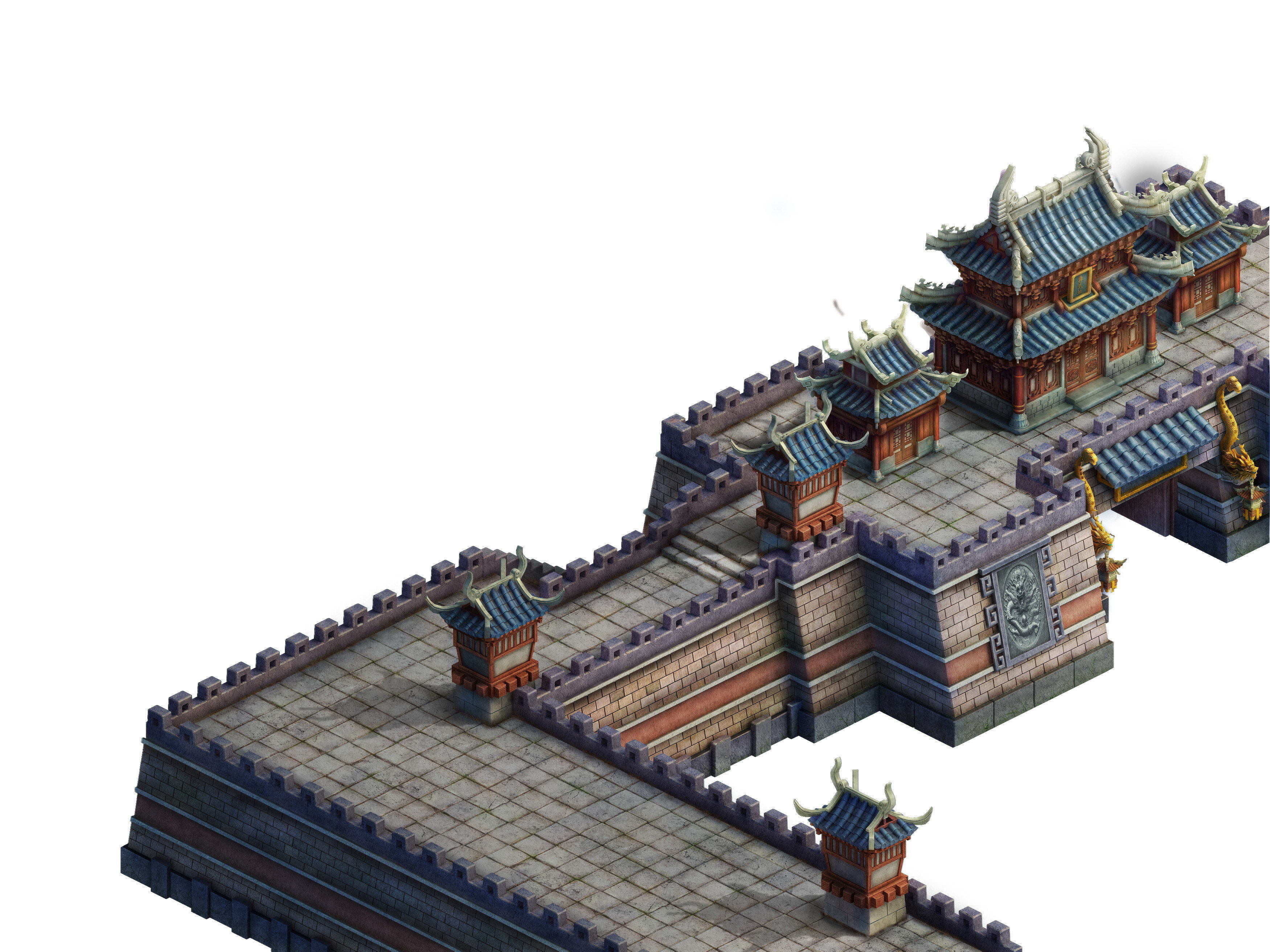 Cartoon - wall 3D model_1