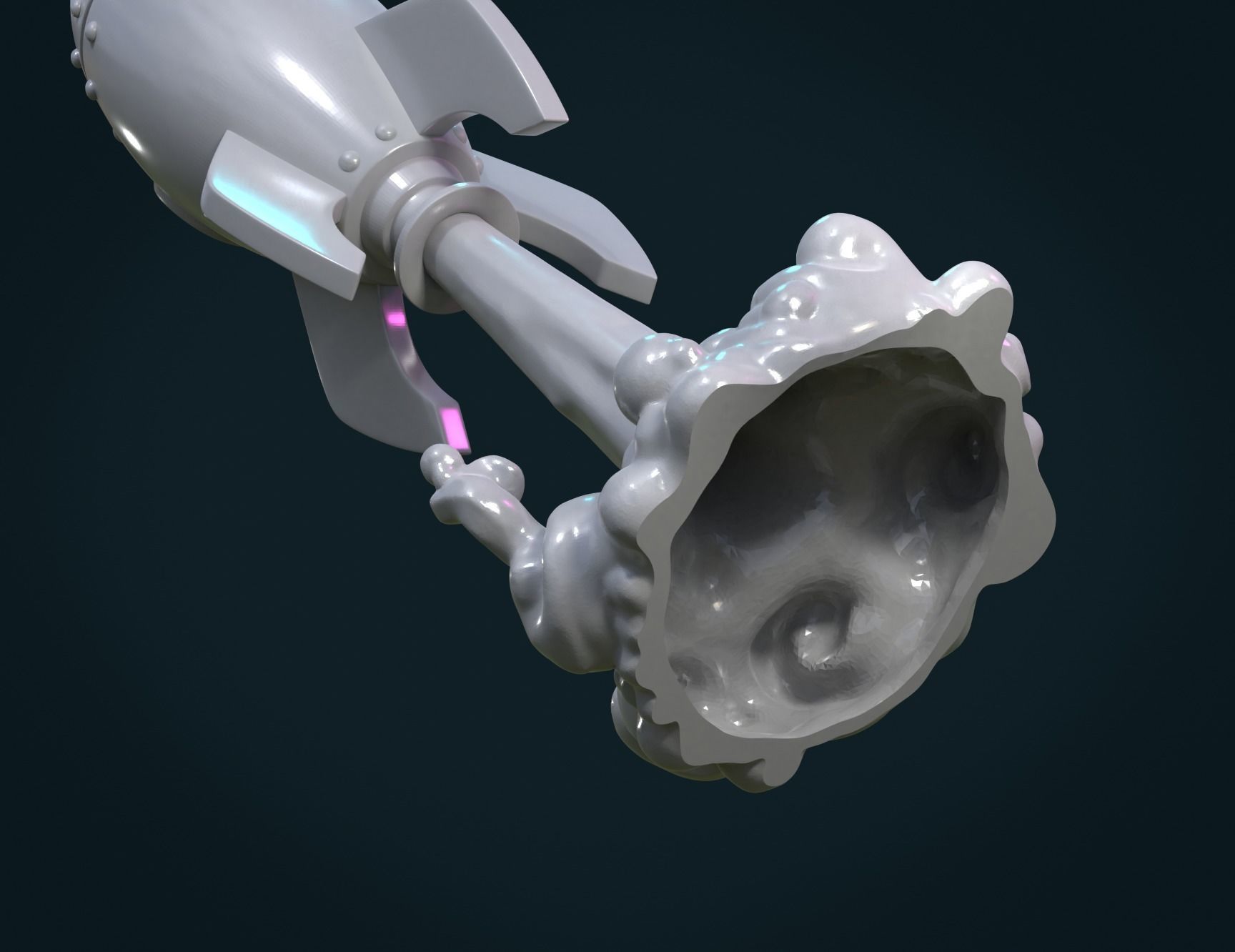 Cartoon Rocket 3D print model_13