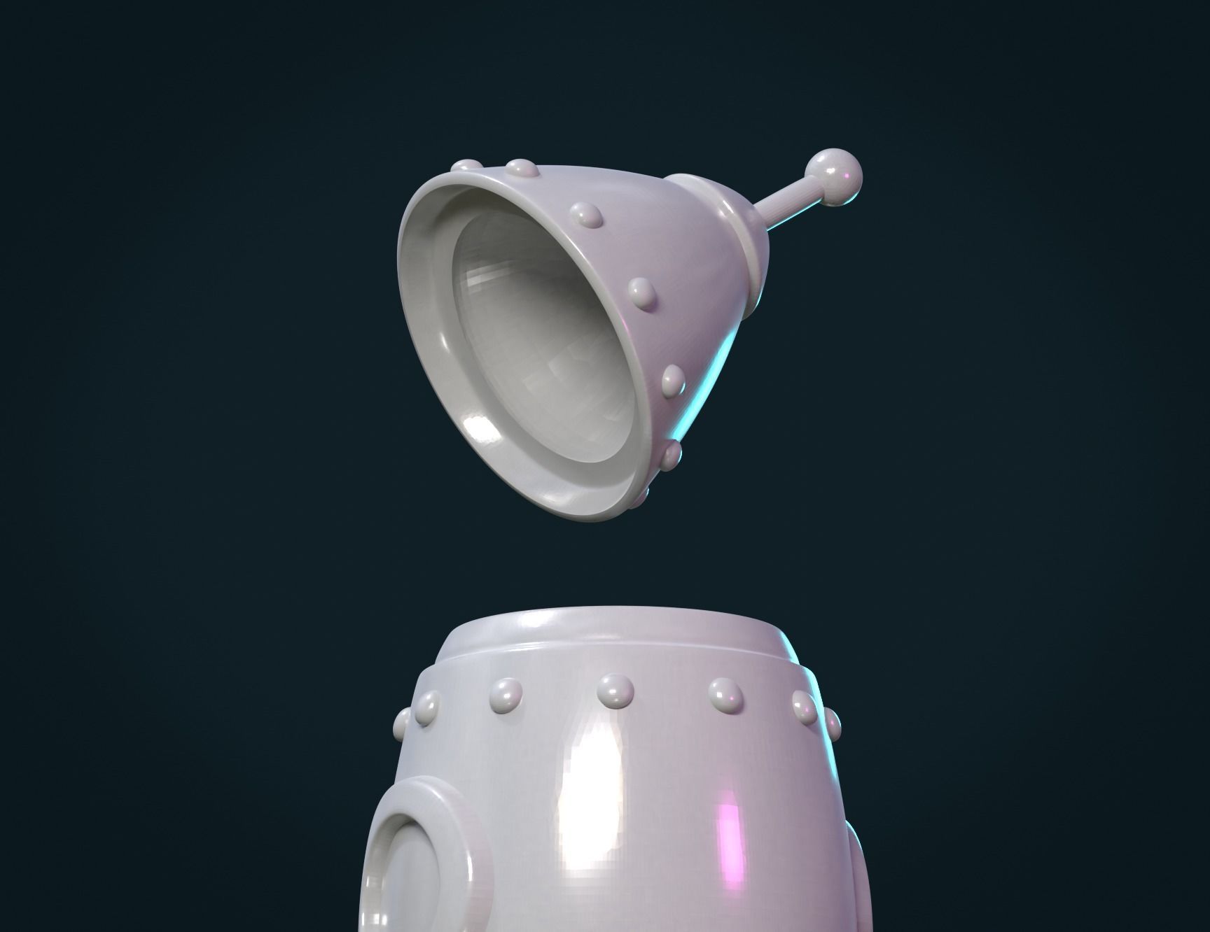 Cartoon Rocket 3D print model_6