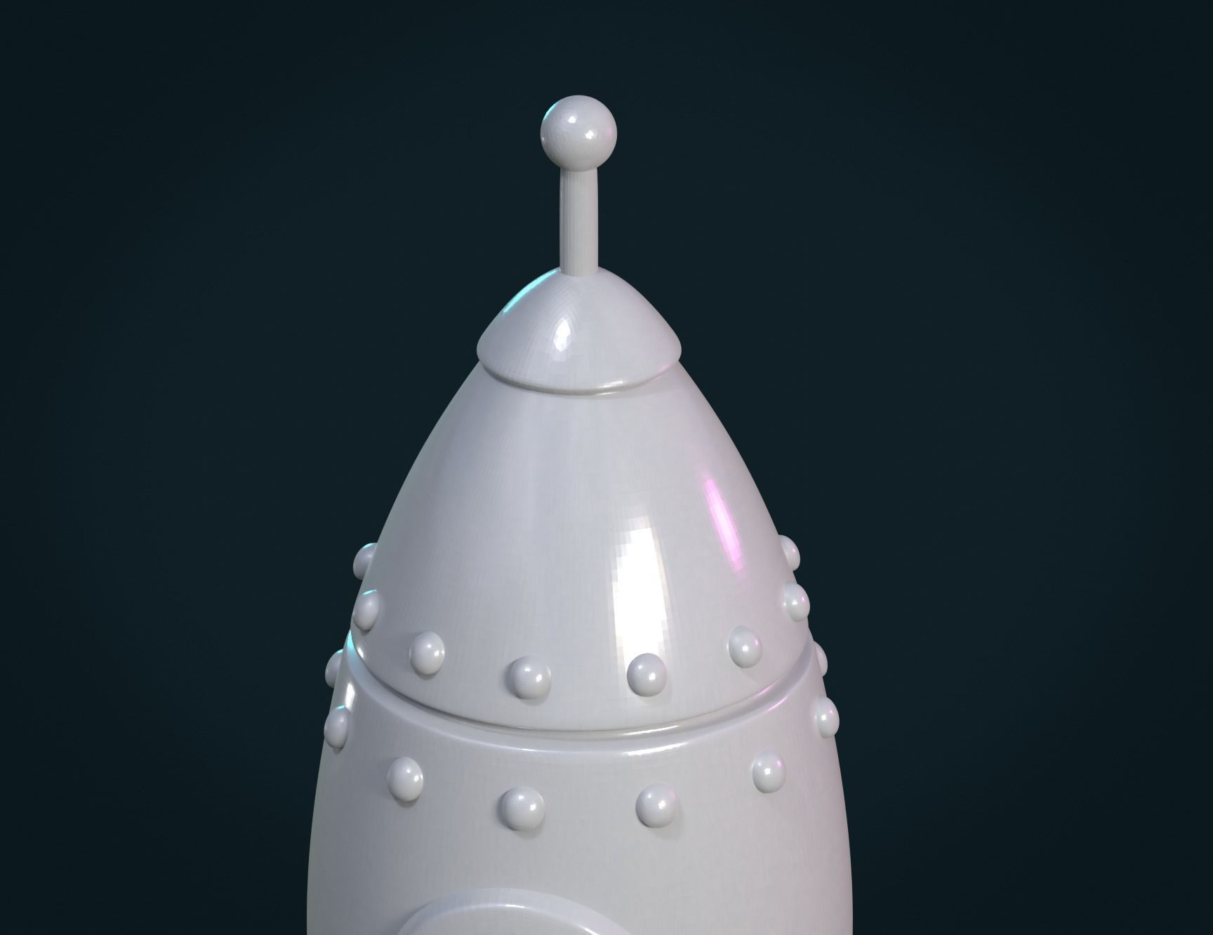 Cartoon Rocket 3D print model_10