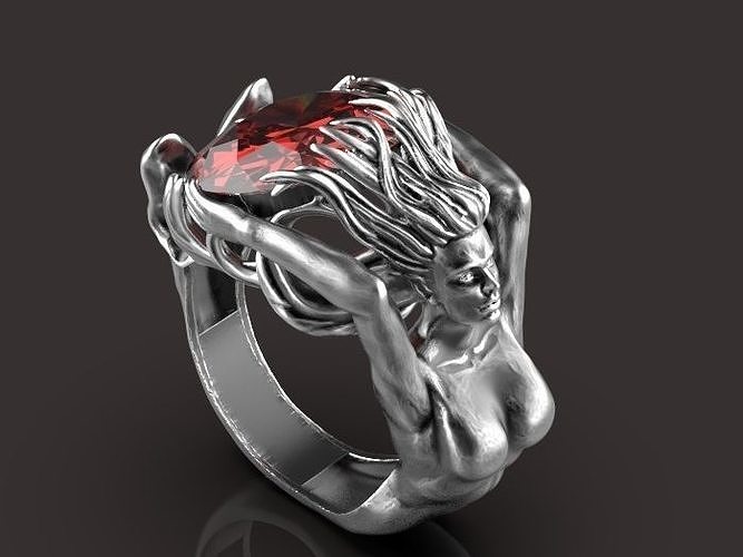 Mermaid Ring  3D print model