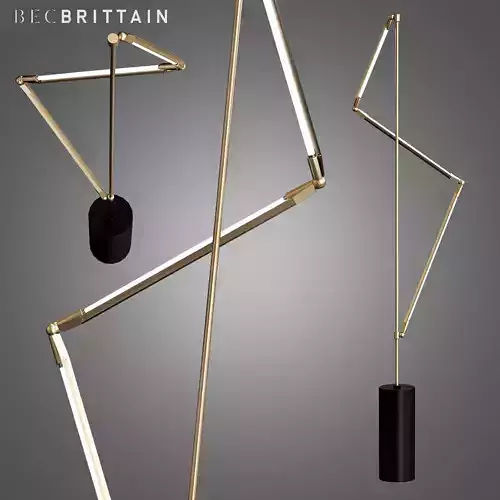 Bec Brittain Helix Floor Lamp 3D model