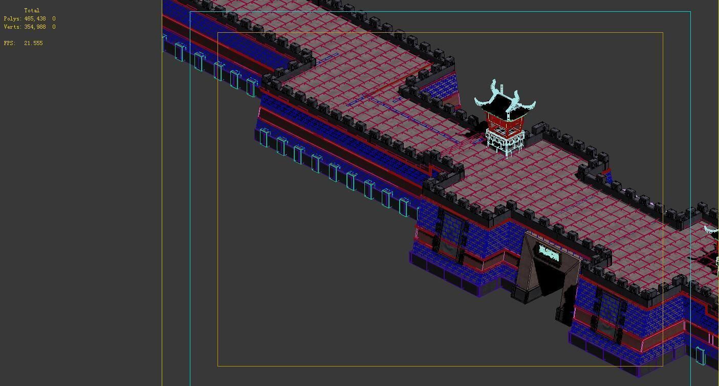 Cartoon - wall 02 3D model_5