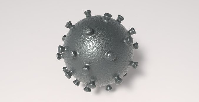 Virus sphere printing ready stl obj formats 3D print model
