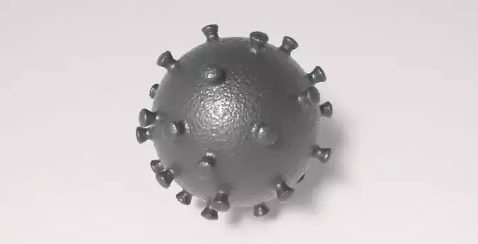 Virus sphere printing ready stl obj formats 3D print model