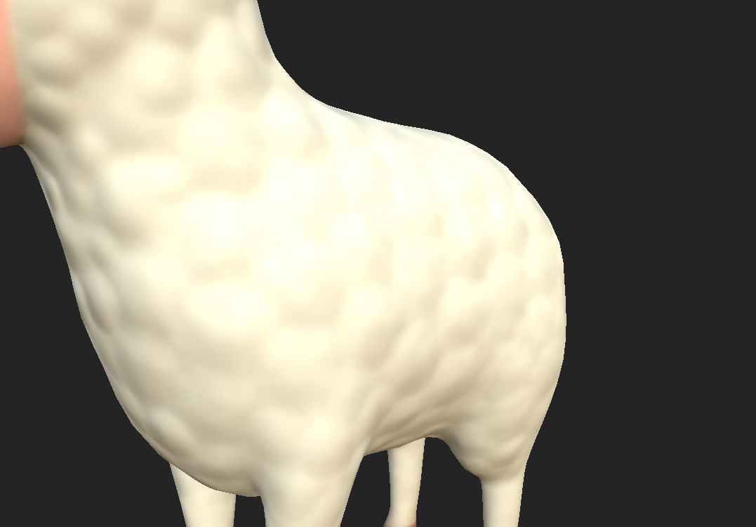 Cartoon Sheep 3D model_14