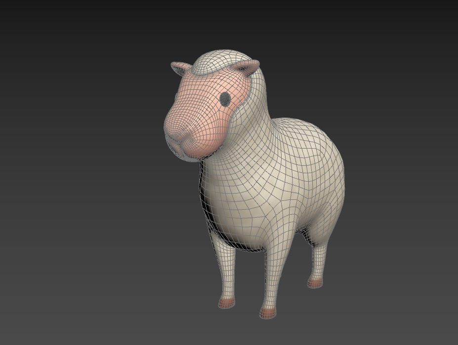 Cartoon Sheep 3D model_18