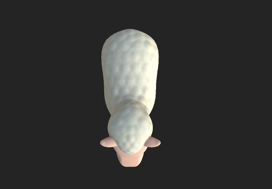 Cartoon Sheep 3D model_15