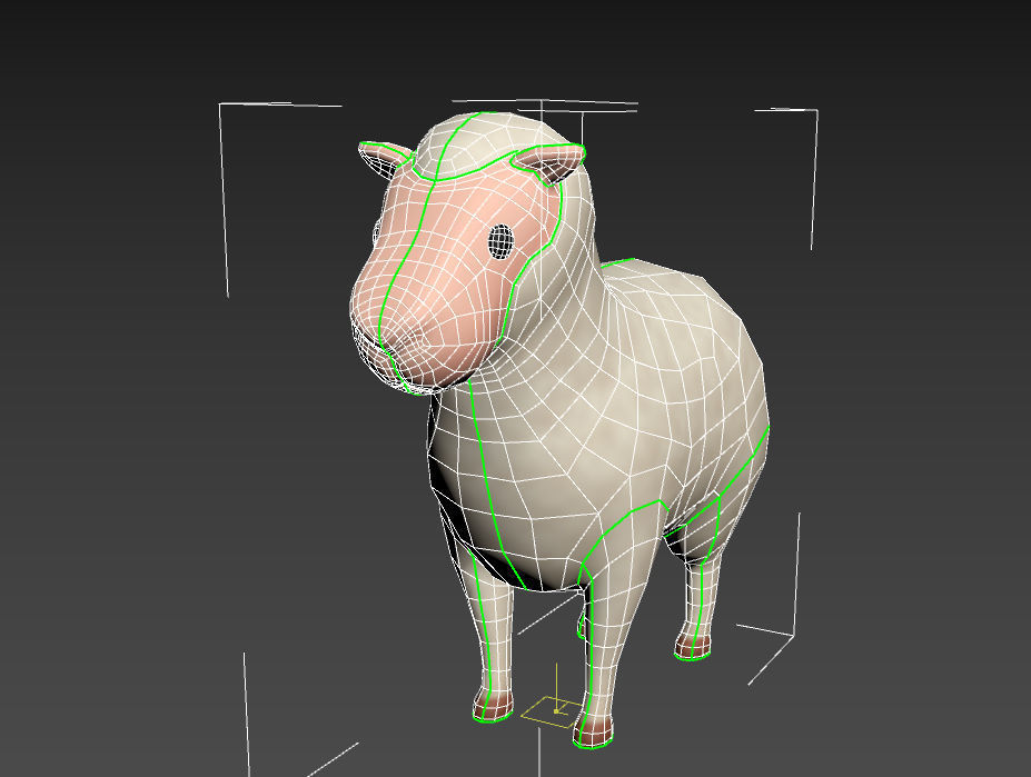 Cartoon Sheep 3D model_24