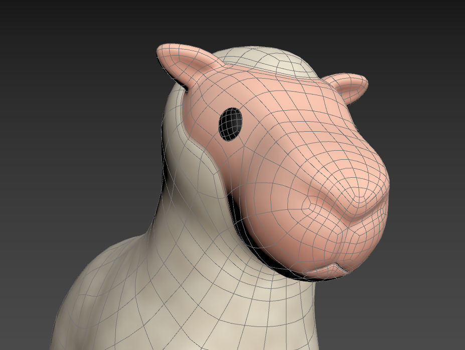 Cartoon Sheep 3D model_22