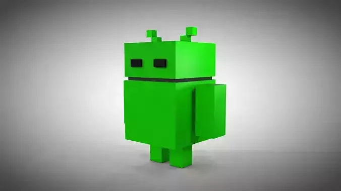 Android Robot - Voxel
