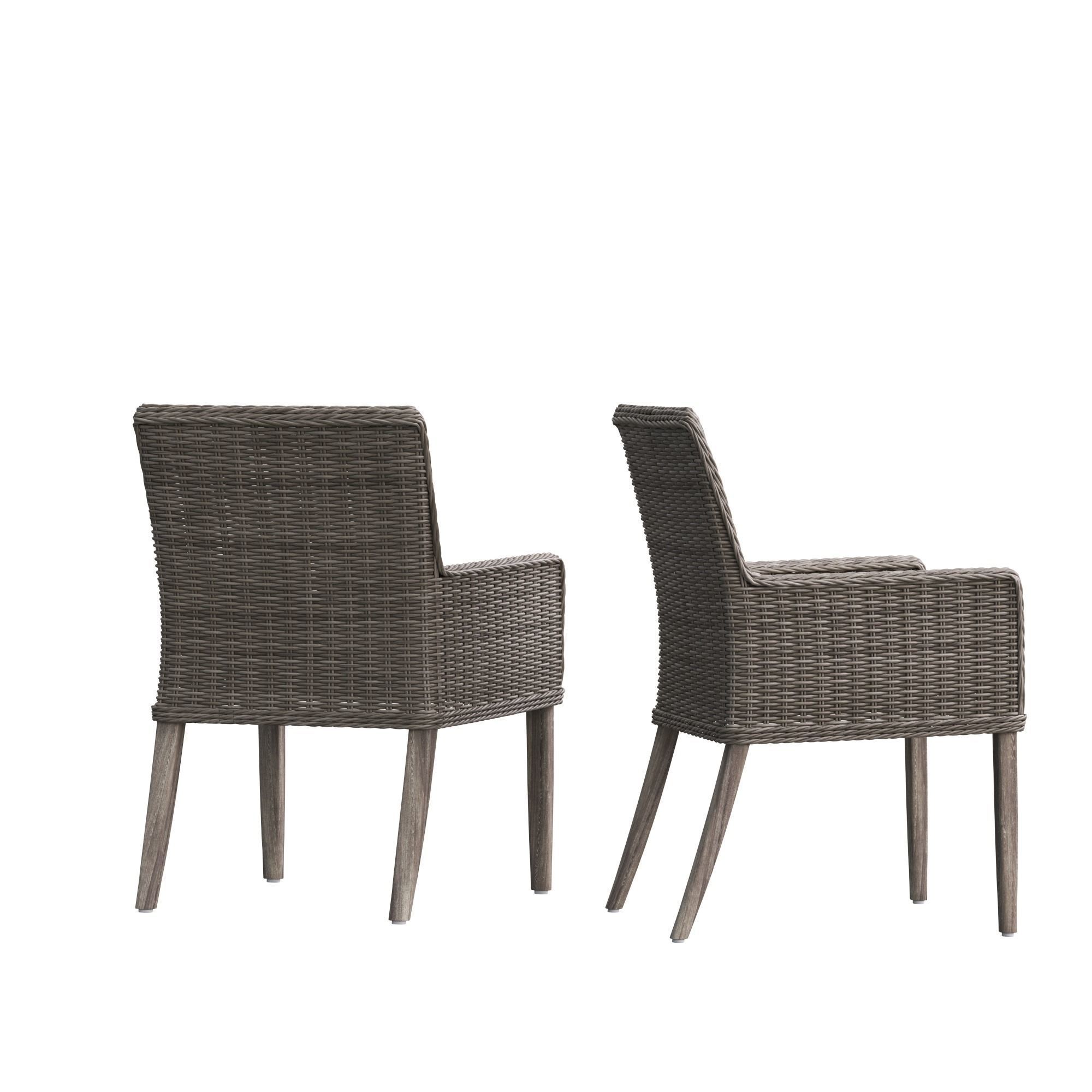 Wicker Outdoor Dining Chair 3D model CGTrader