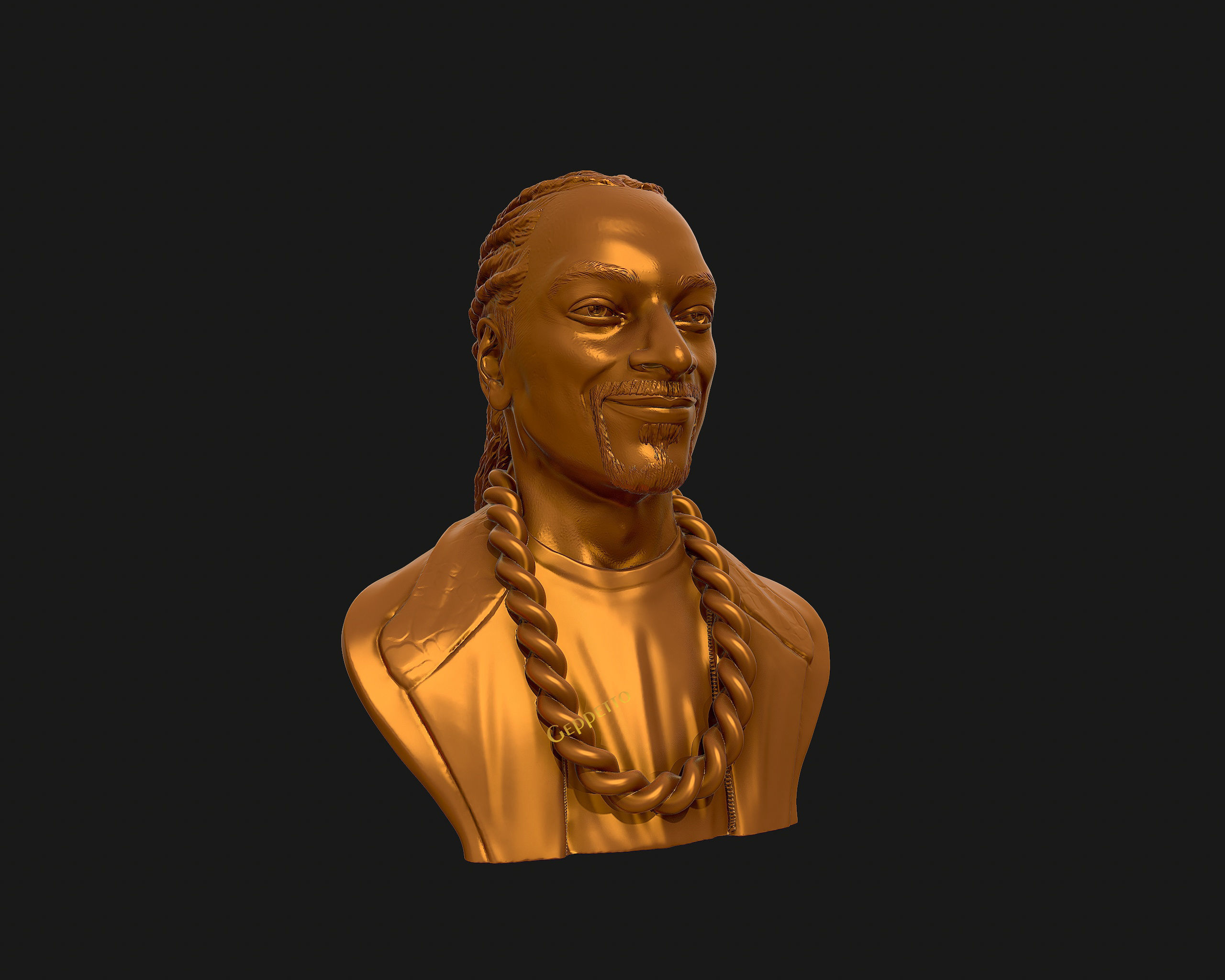 Snoop Dogg 3D sculpture Ready to 3D print  3D print model_33