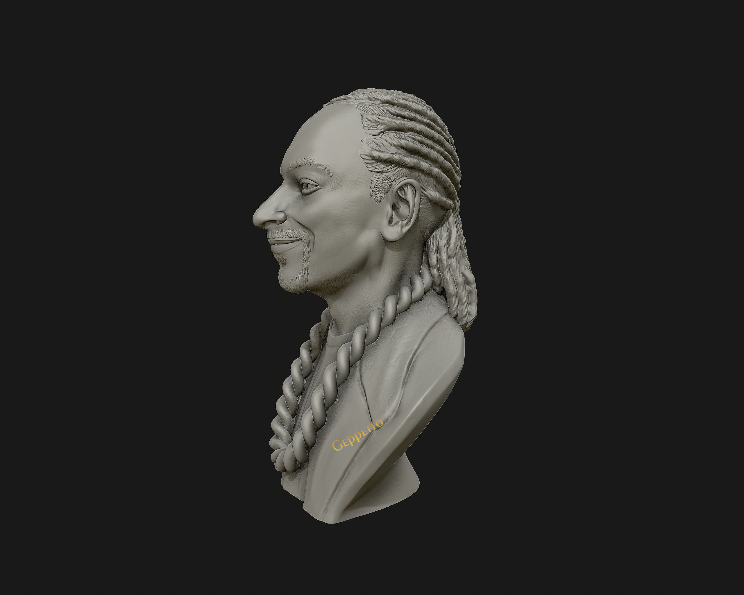 Snoop Dogg 3D sculpture Ready to 3D print  3D print model_15