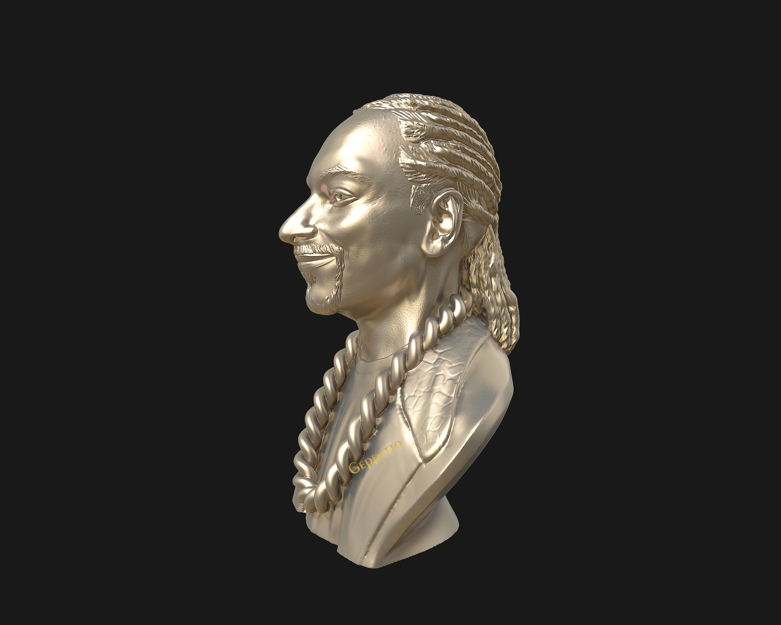 Snoop Dogg 3D sculpture Ready to 3D print  3D print model_26