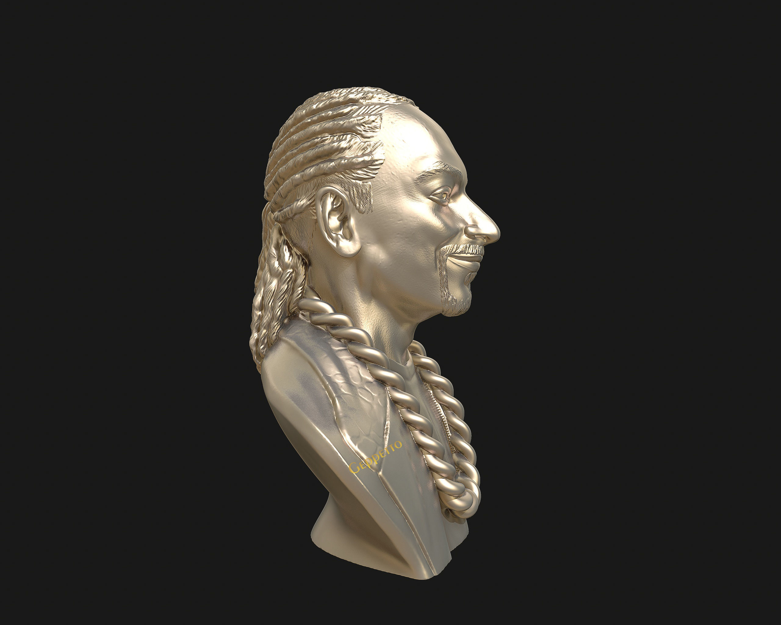 Snoop Dogg 3D sculpture Ready to 3D print  3D print model_30