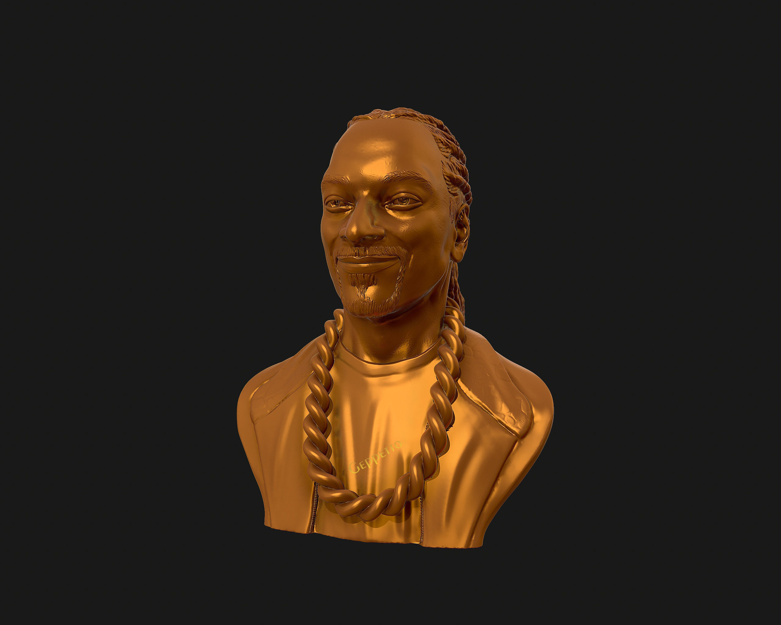 Snoop Dogg 3D sculpture Ready to 3D print  3D print model_32