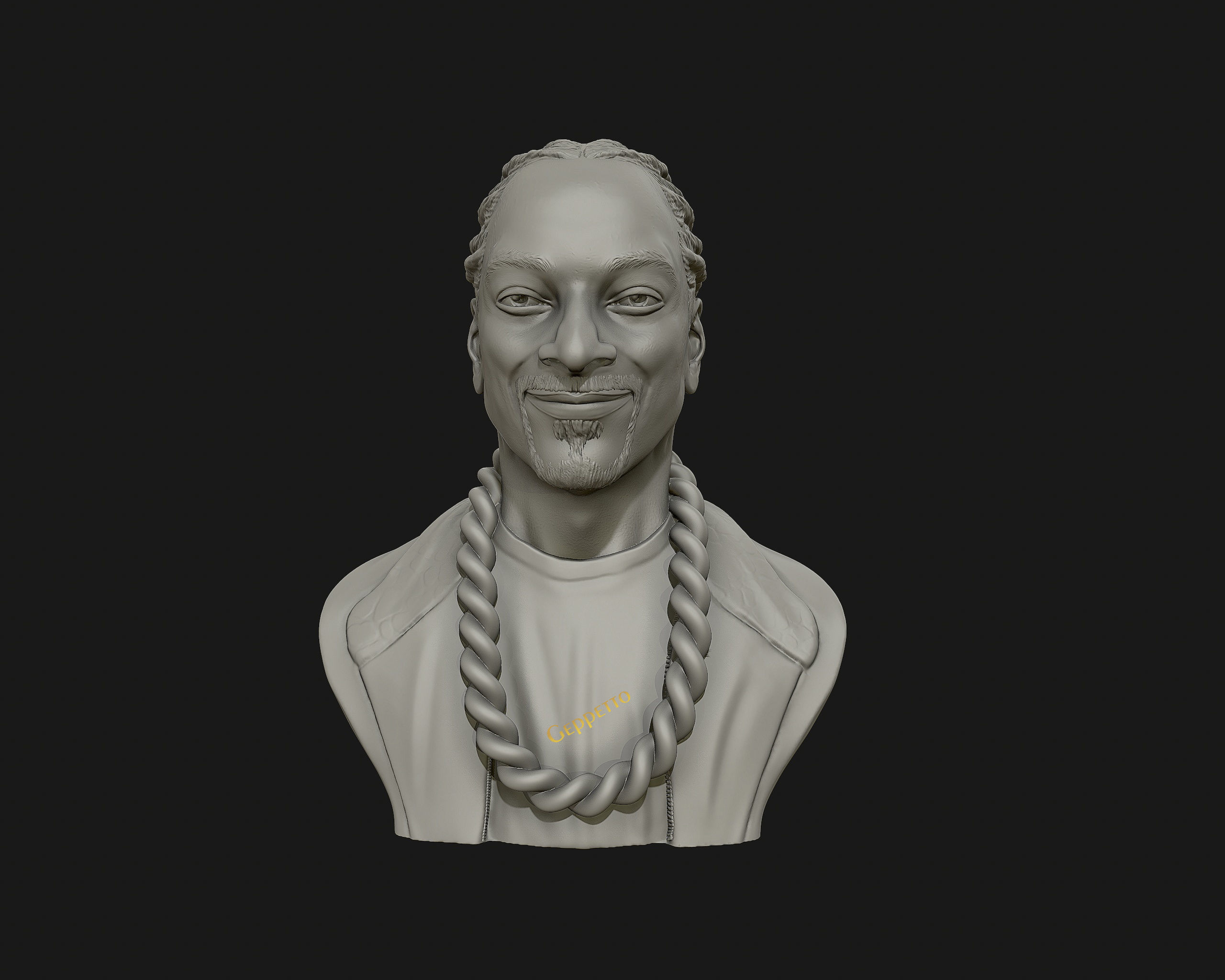 Snoop Dogg 3D sculpture Ready to 3D print  3D print model_5