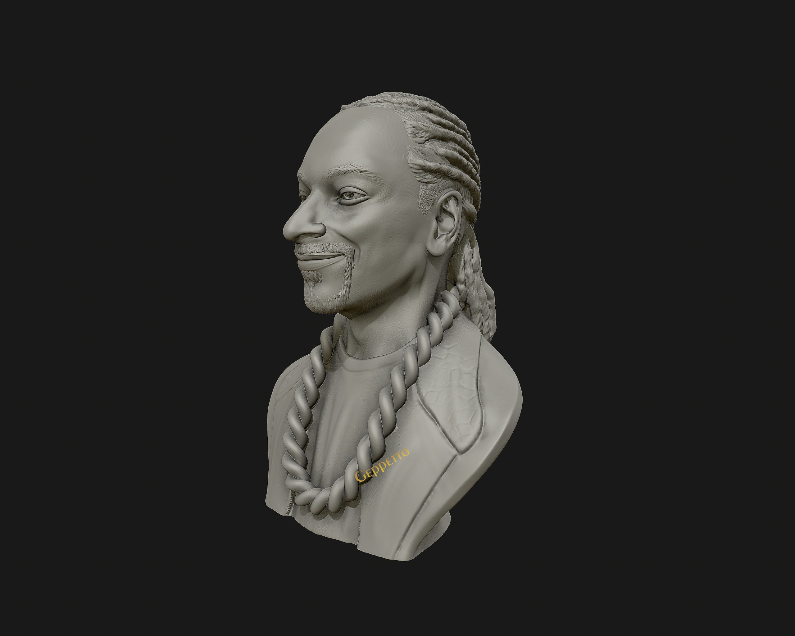Snoop Dogg 3D sculpture Ready to 3D print  3D print model_12