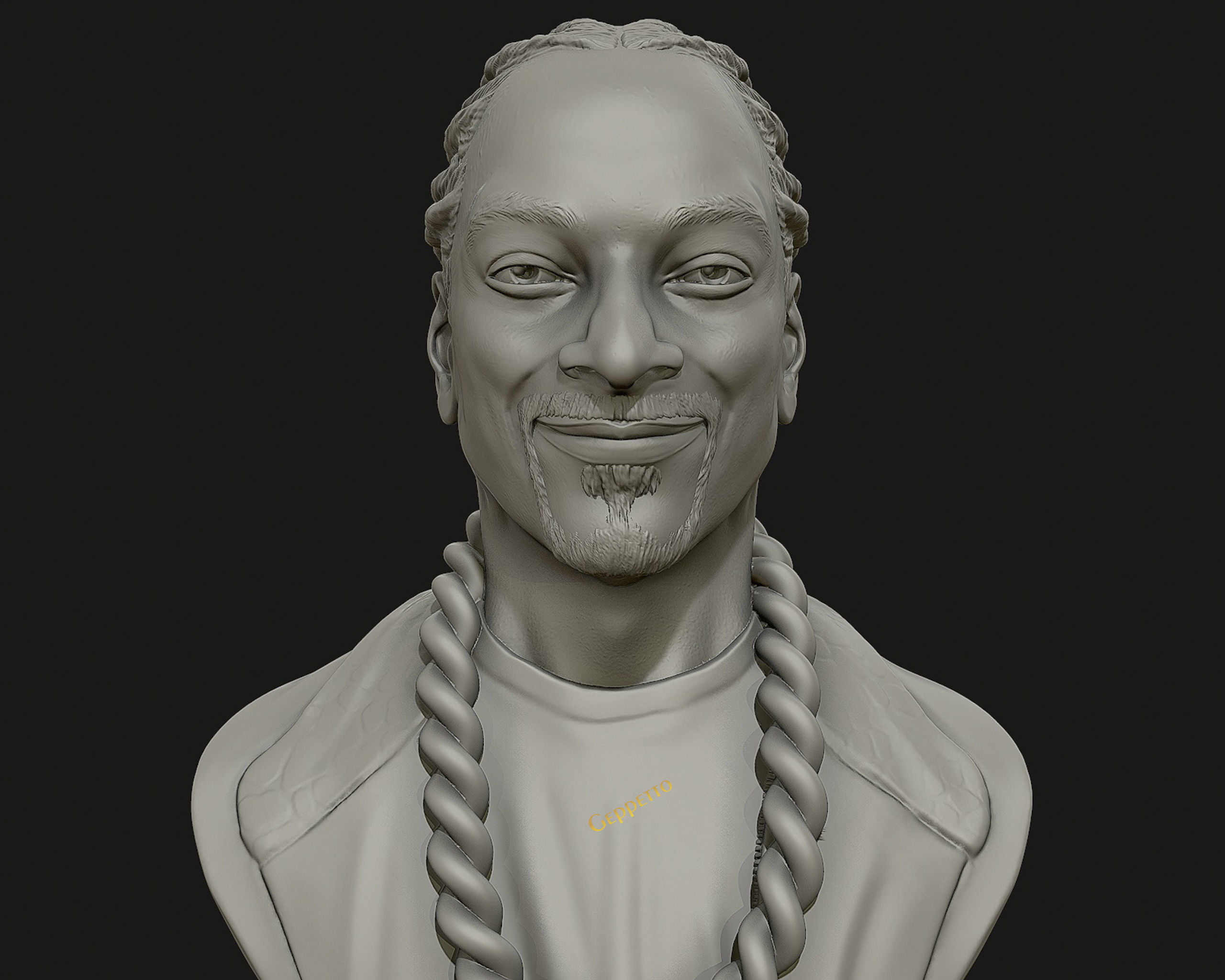 Snoop Dogg 3D sculpture Ready to 3D print  3D print model_1