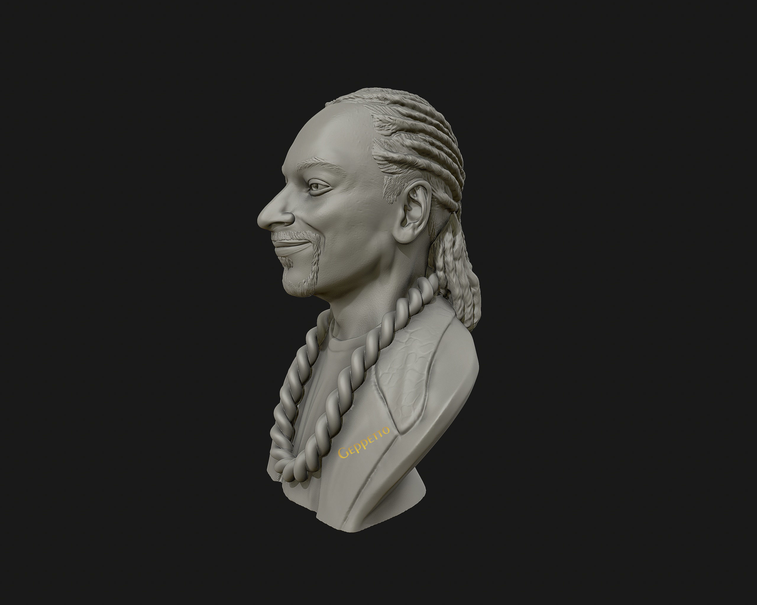 Snoop Dogg 3D sculpture Ready to 3D print  3D print model_14
