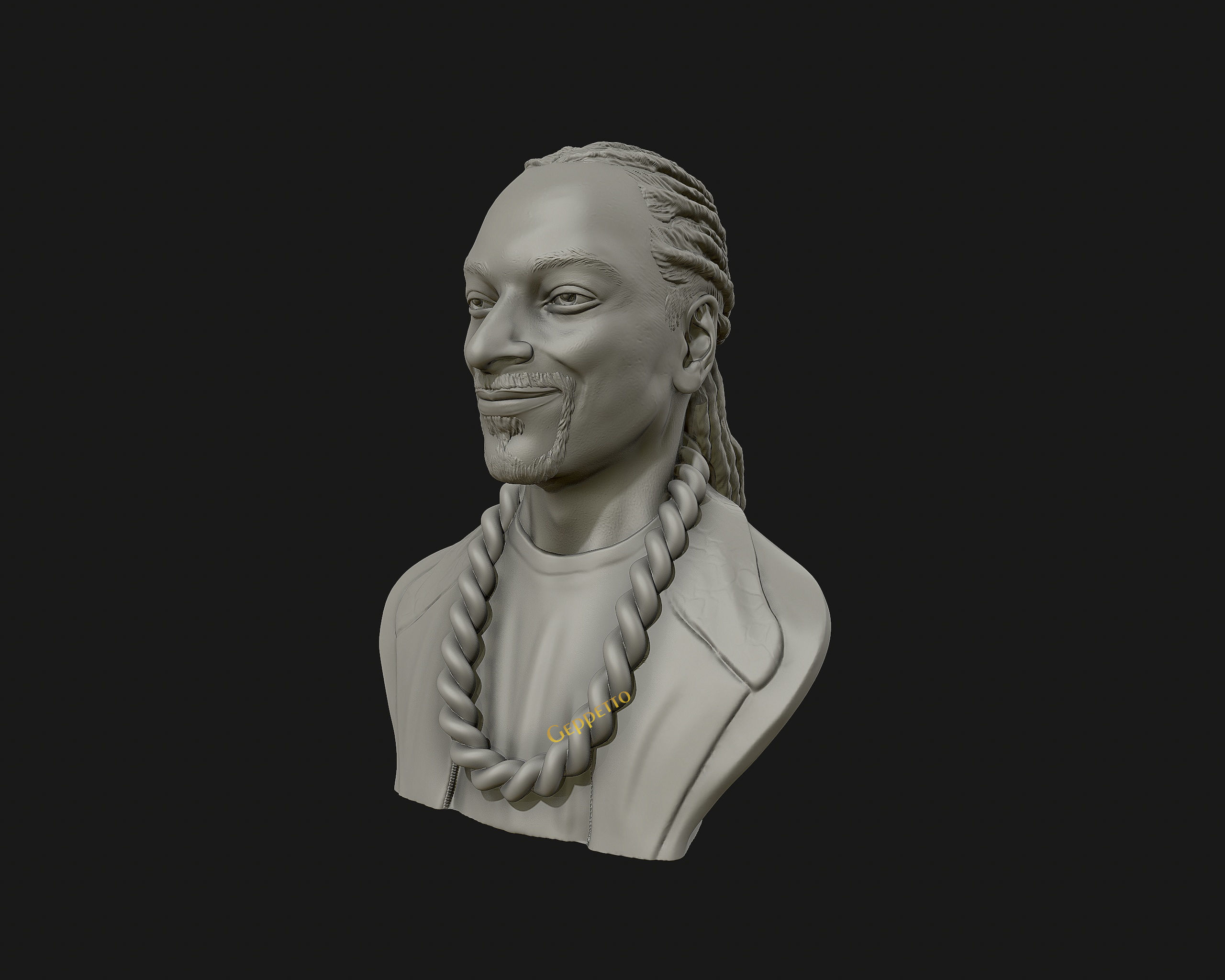Snoop Dogg 3D sculpture Ready to 3D print  3D print model_10
