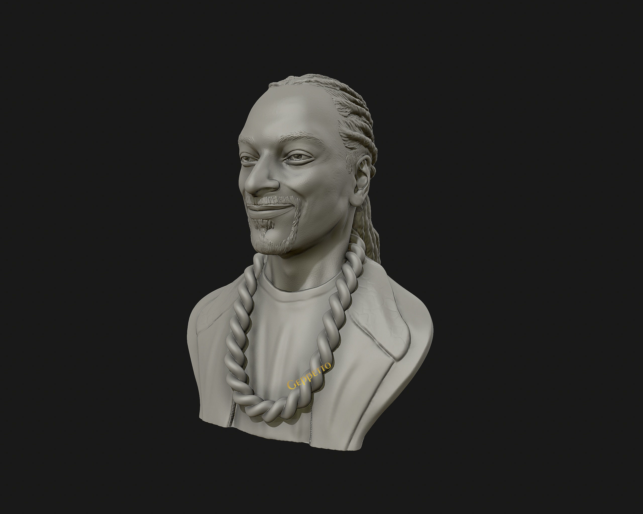 Snoop Dogg 3D sculpture Ready to 3D print  3D print model_9