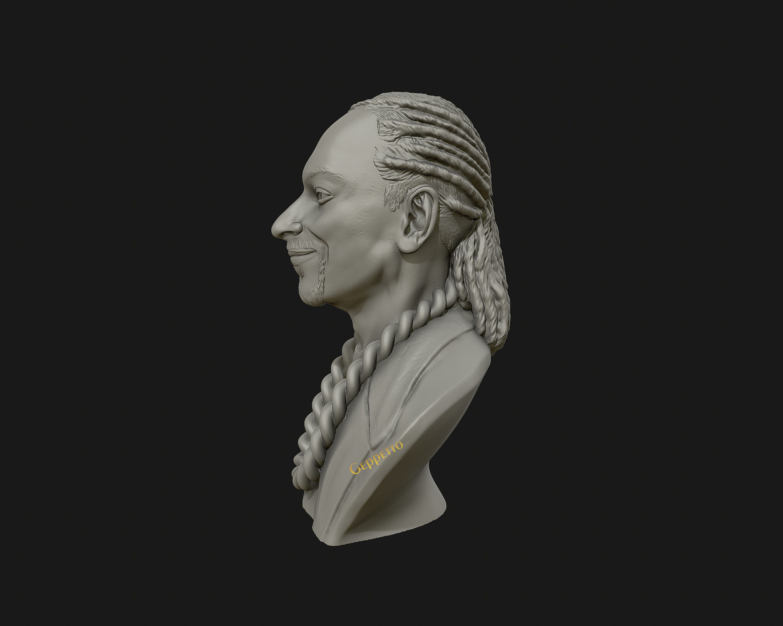 Snoop Dogg 3D sculpture Ready to 3D print  3D print model_16