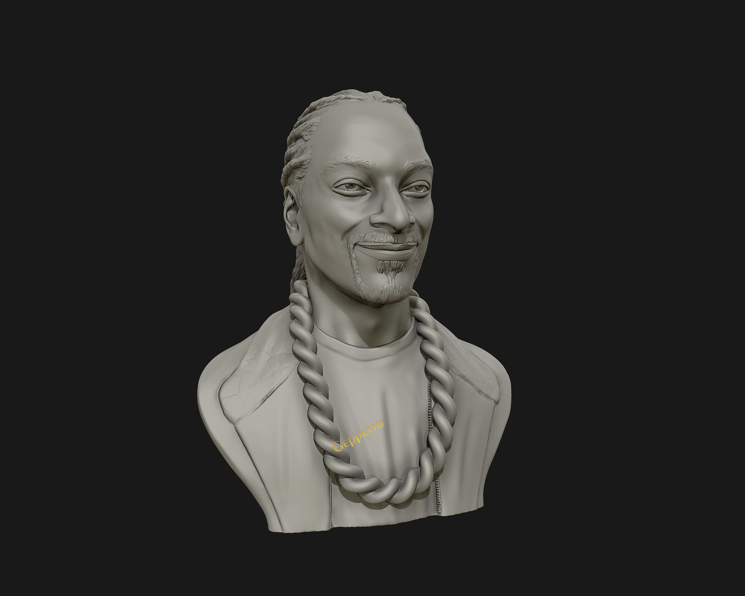 Snoop Dogg 3D sculpture Ready to 3D print  3D print model_22