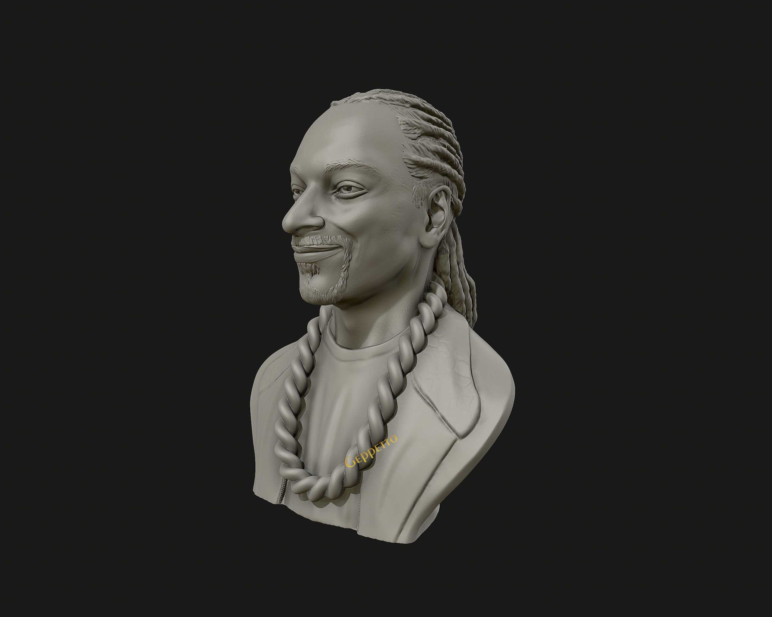 Snoop Dogg 3D sculpture Ready to 3D print  3D print model_11