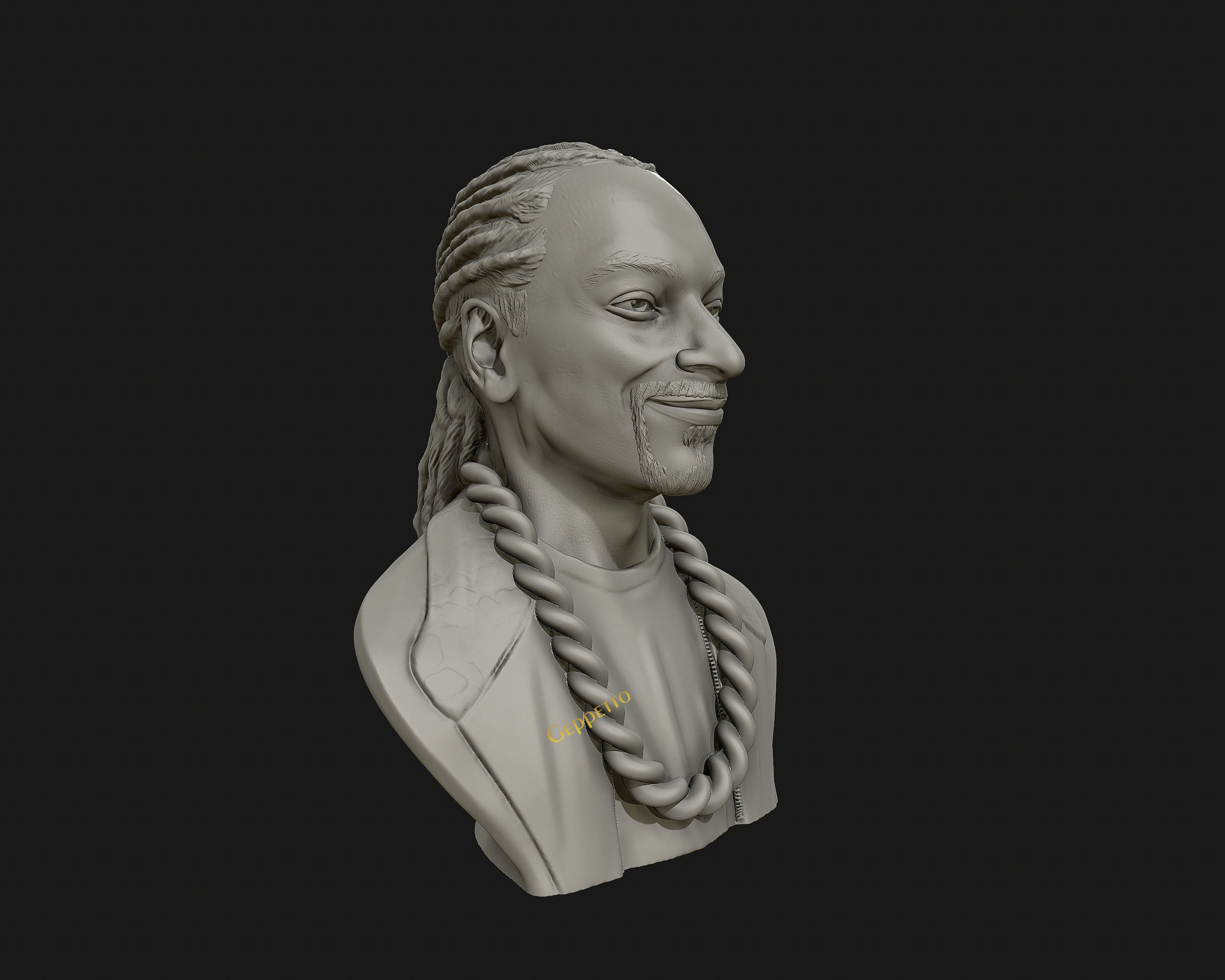 Snoop Dogg 3D sculpture Ready to 3D print  3D print model_21