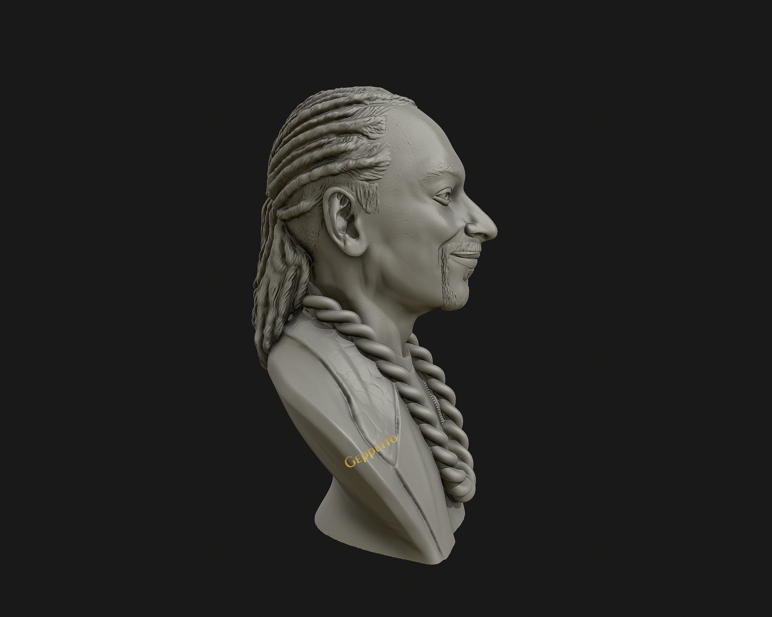 Snoop Dogg 3D sculpture Ready to 3D print  3D print model_19